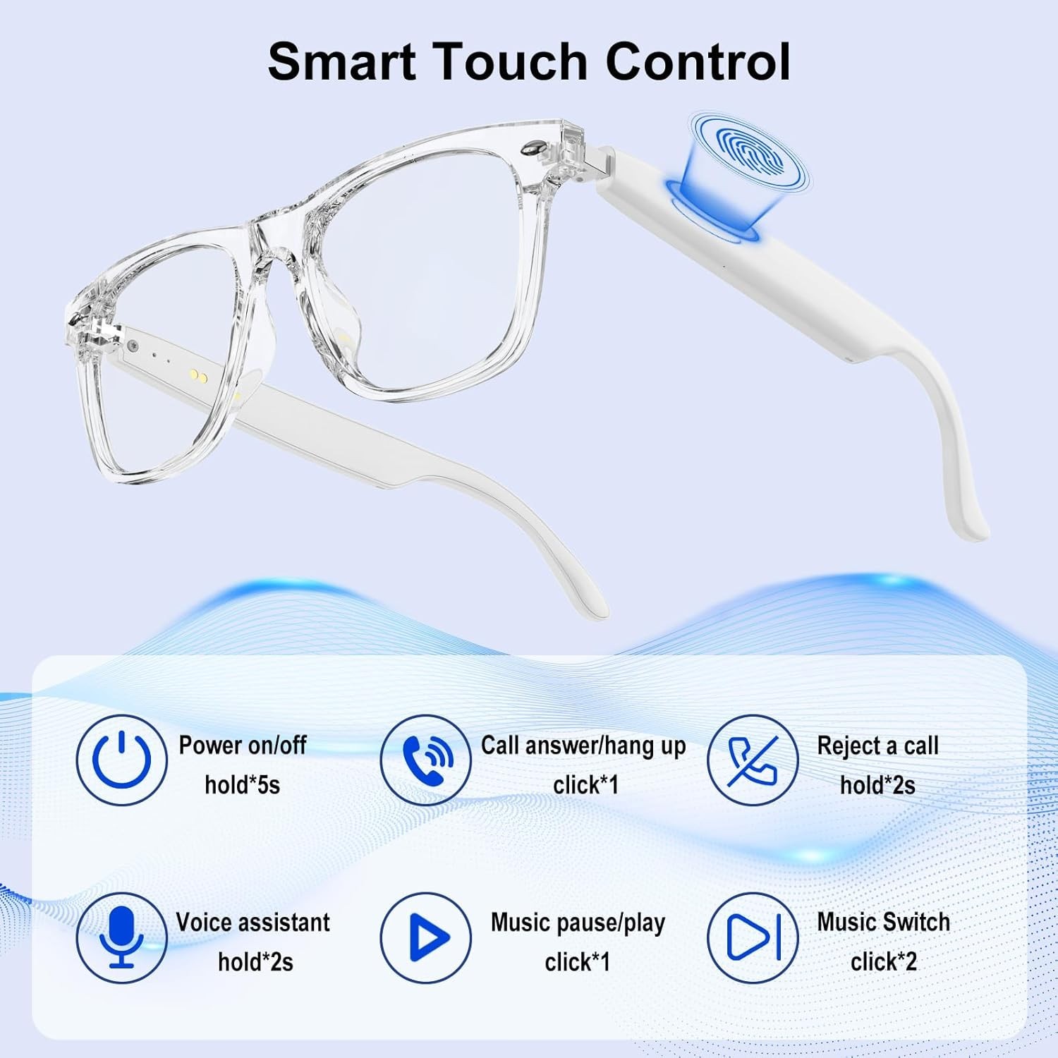 AI Glasses for 165 Languages, Music Function & Automatic Lens Adjustment