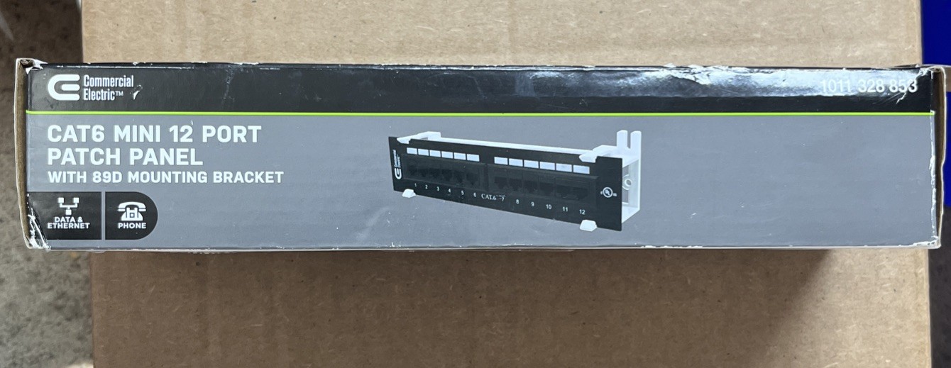 CE CAT6 Mini Data Patch Panel 12 Port. GE