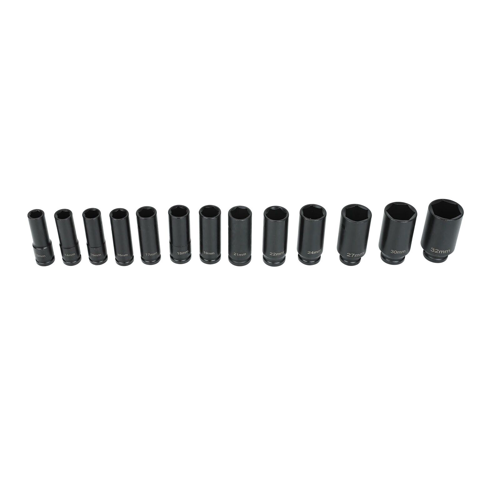 35pcs 1/2 Inch Drive Deep Impact Socket Tool Set Metric Garage Workshop Tools
