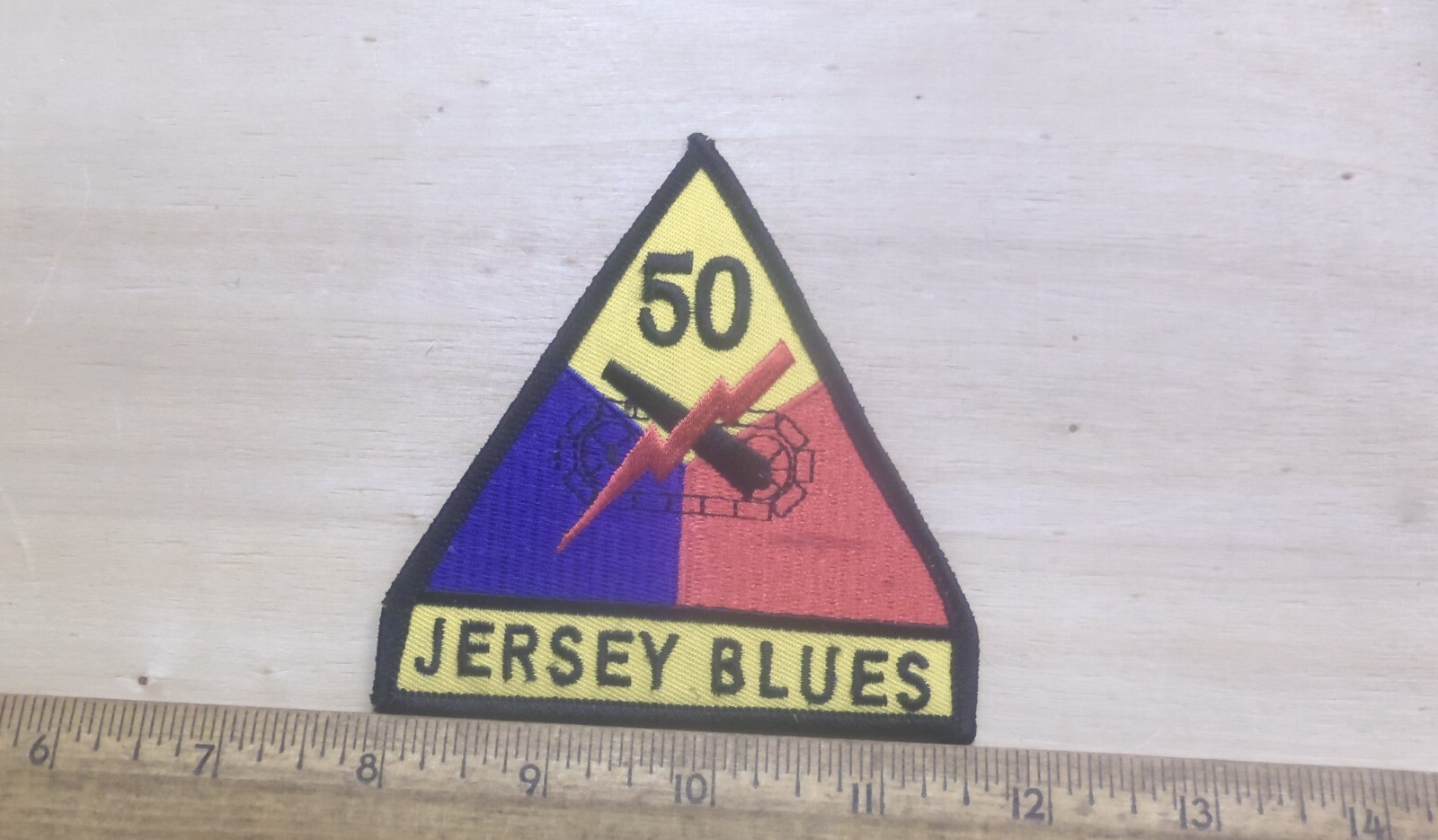 US Army - 50th Armored Division - Jersey Blues Embroidered Patch