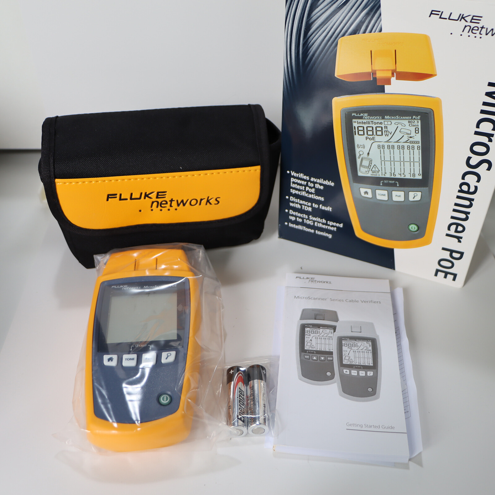 Fluke Networks 5018508 MS-POE Cable Tester, Connector Type RJ45