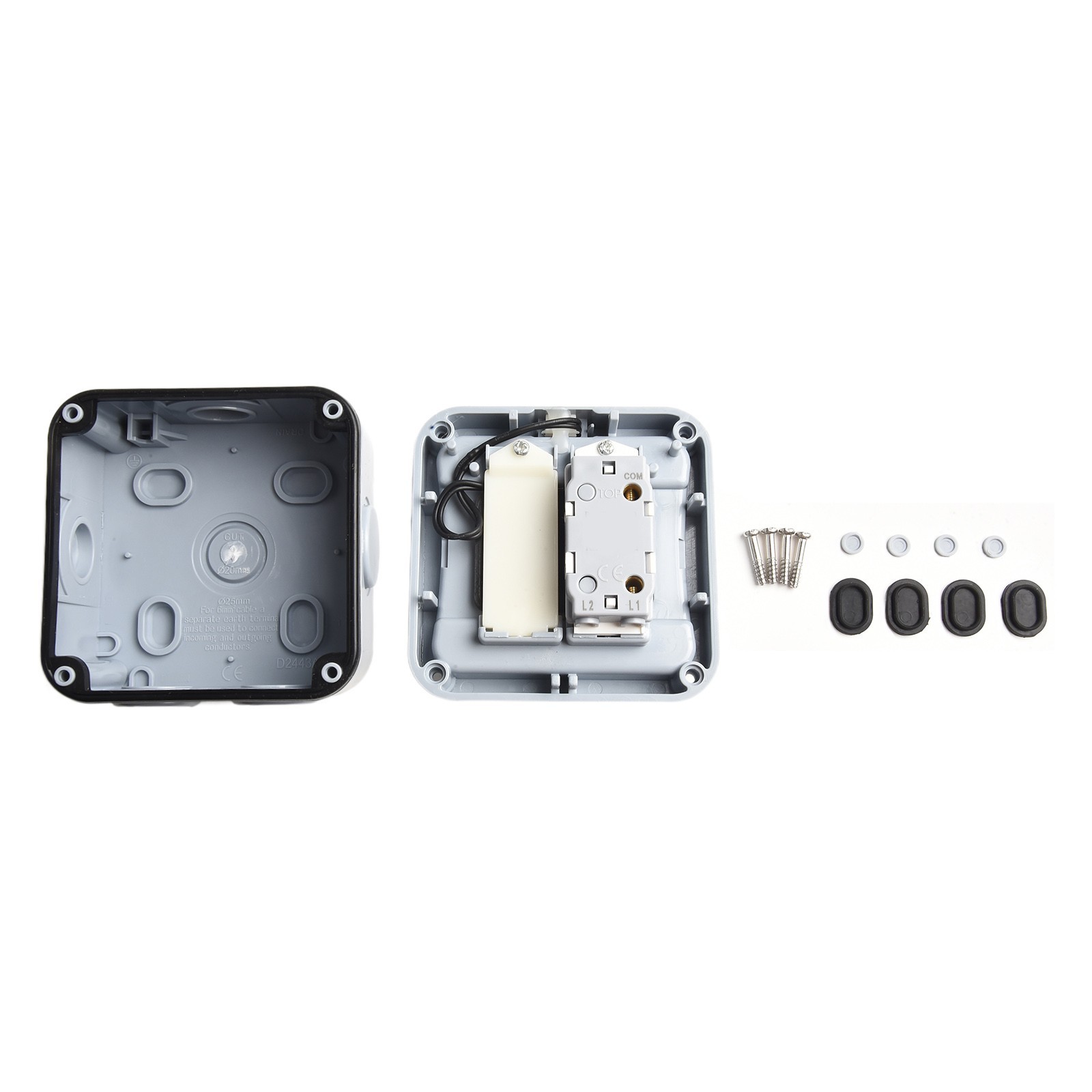 Outdoor Doorbell Button Switch Waterproof and Dustproof 220V~250V Plastic