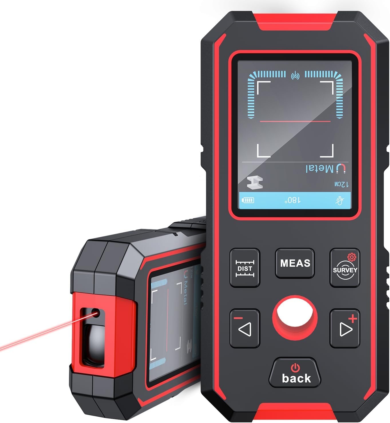 Three-in-one wall positioning tool, detector, laser distance measurer