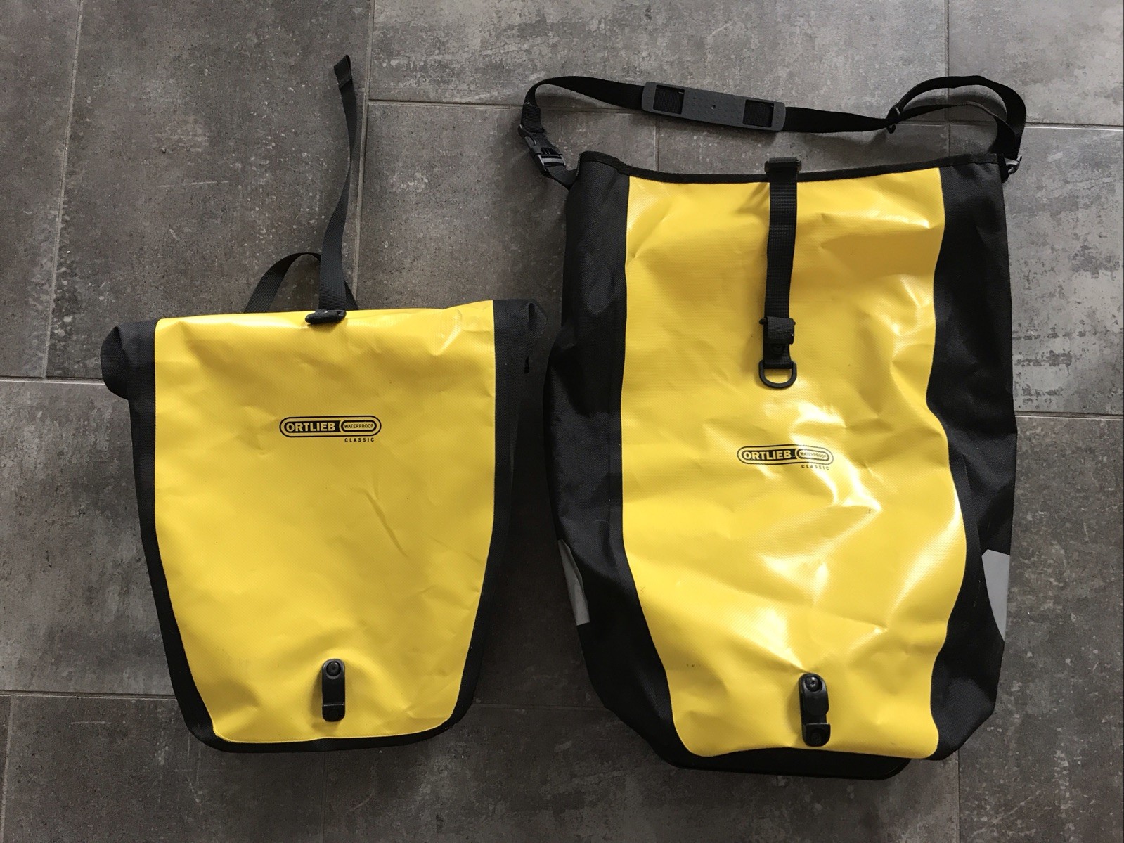 Ortlieb Classic Back Roller Pannier Set Yellow 40L Total Waterproof Cycling