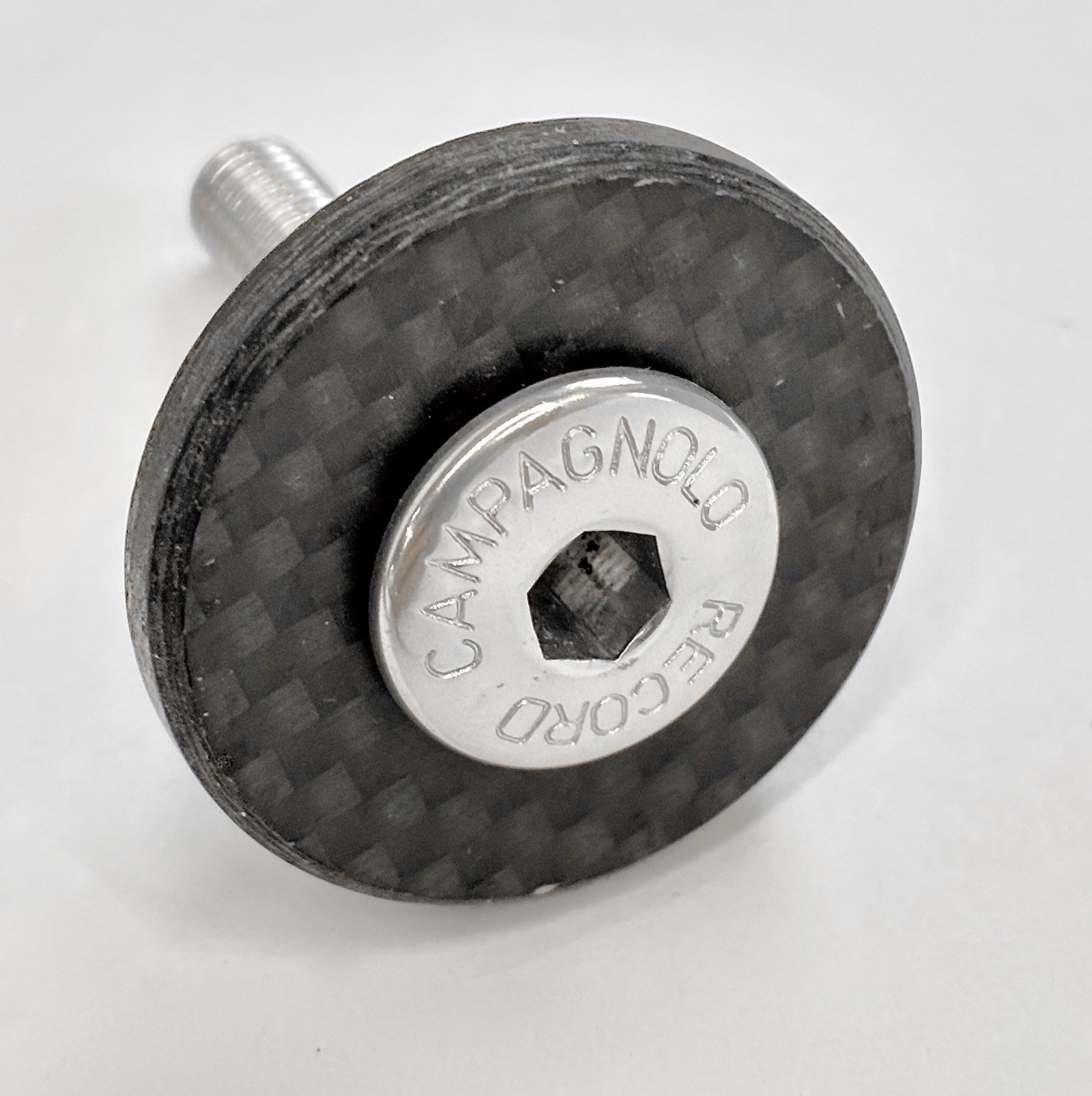 NOS Campagnolo Record  1" Threadless Carbon Fiber Headset Top Cap • Italy