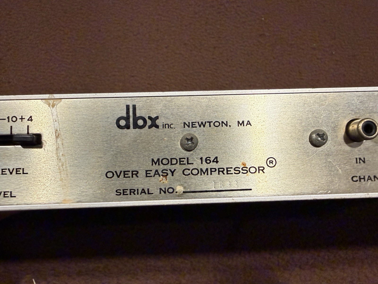 DBX 164 Over Easy Compressor