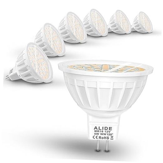 Led Flood Bulbs 5W, Replace 50W Halogen,Wide Angle 120 MR16 2700k Warm White