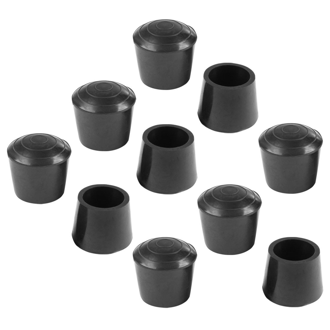 Rubber Leg Cap Tip Cup Feet Cover 32mm 1 1/4" Inner Dia 10pcs for Furniture Desk