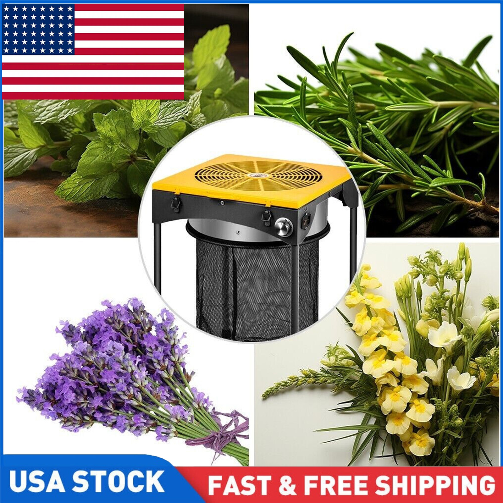 18" Electric Trimmer Hydroponic Trimmer 3 Speed Trim Leaf Bud Trim Reaper 110V