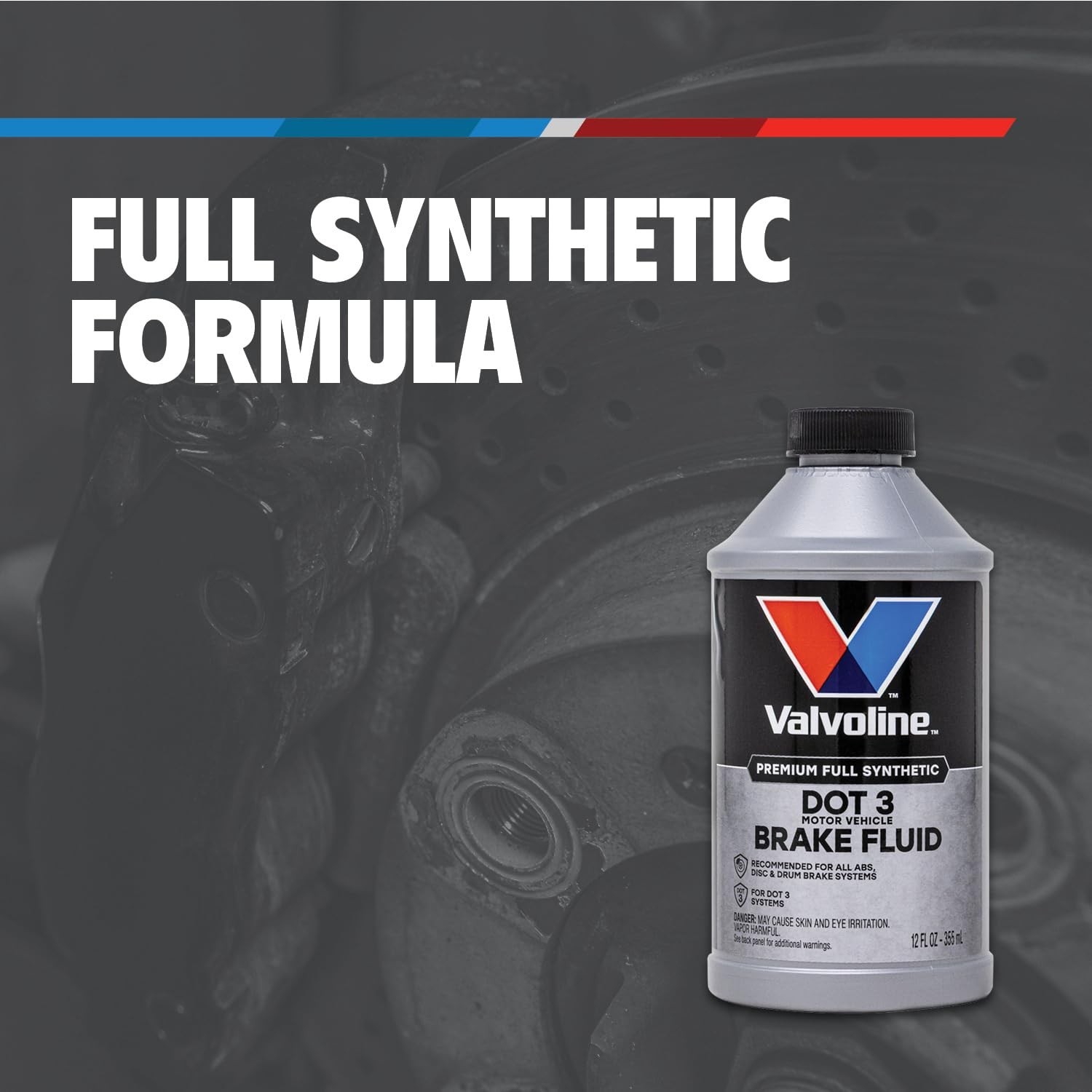 High-Performance 12oz DOT 3 Brake Fluid for Optimal Braking Protection & Safety