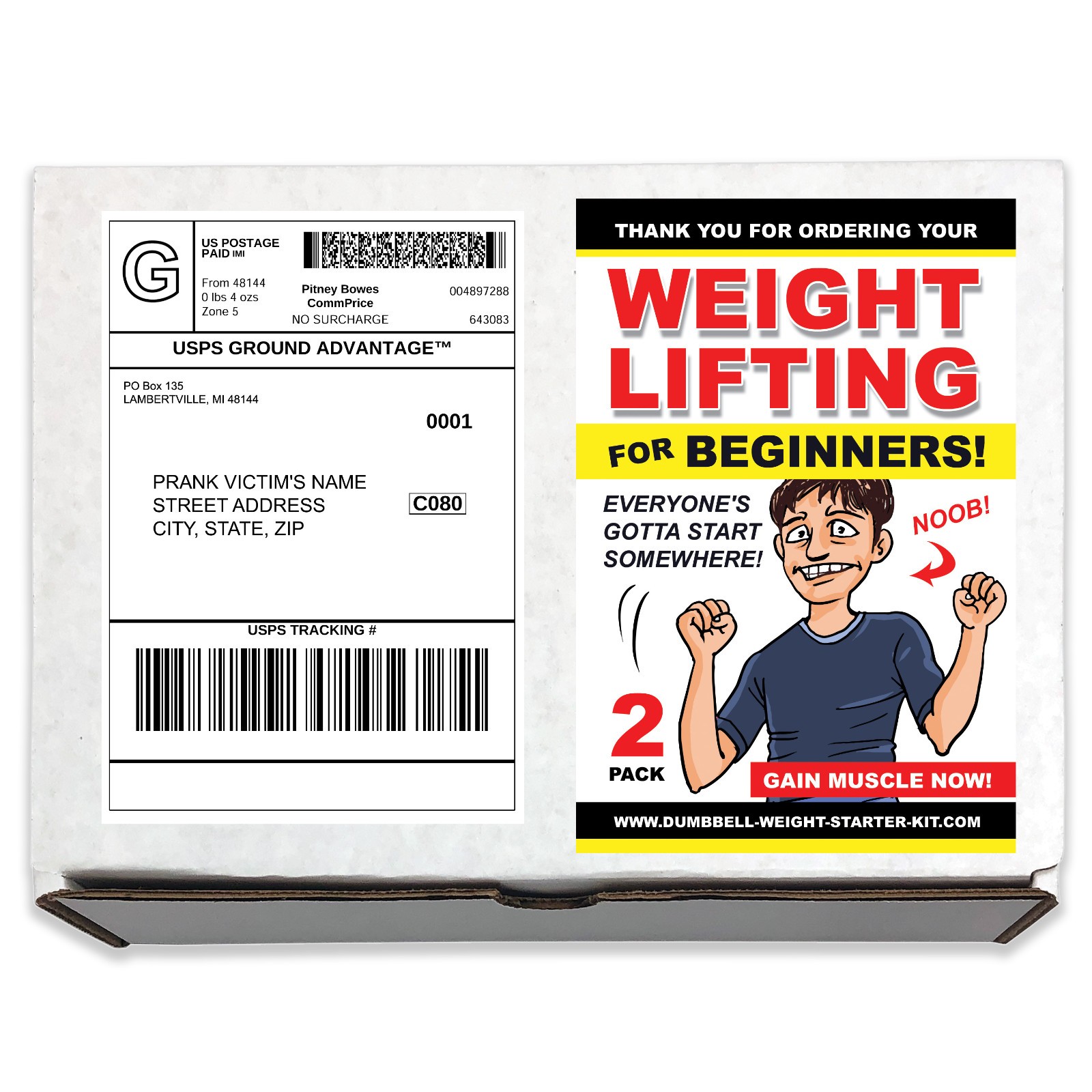 Weight Lifting For Beginners Prank Mail Sent to your Friends for Sheer Laughter!