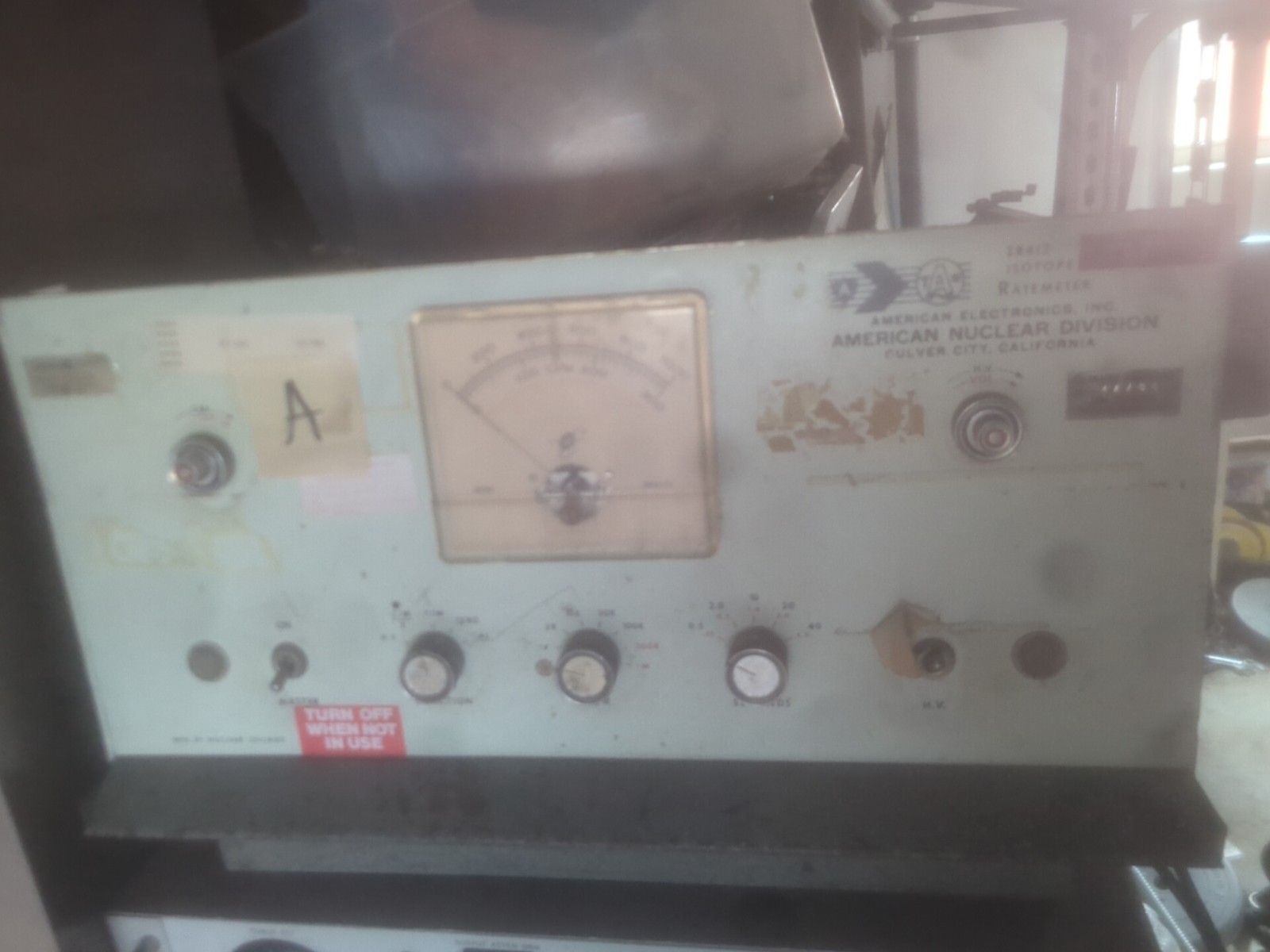 Nuclear Chicago American Nuclear Division IR412 Isotope Ratemeter Civil Defense?