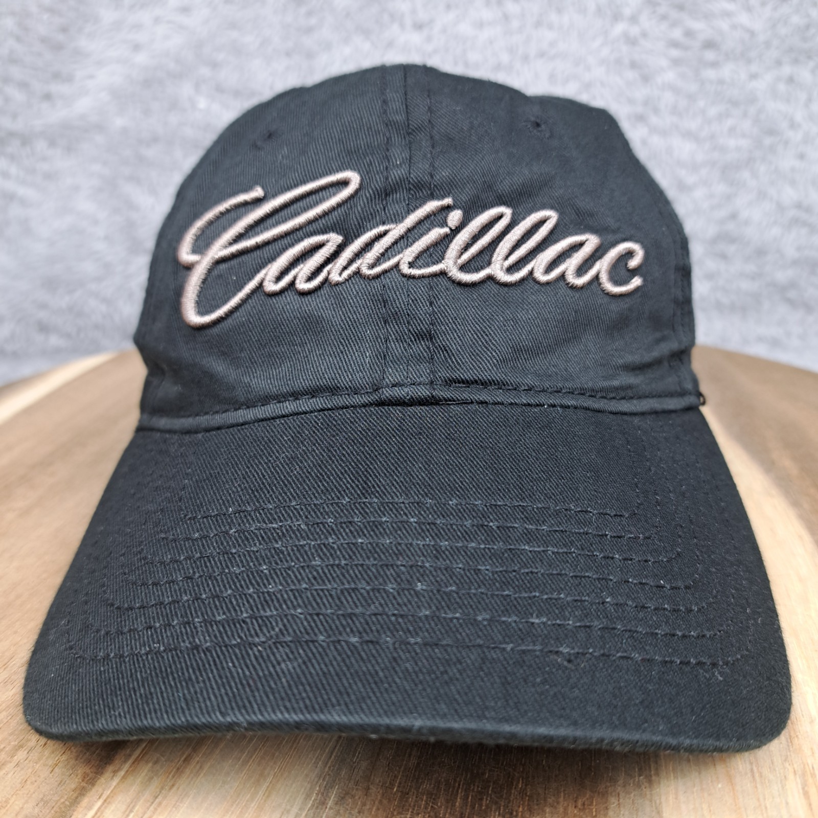 Callaway Hat Cap Strap Back Black Cadillac Logo Golf PGA Golfer Mens