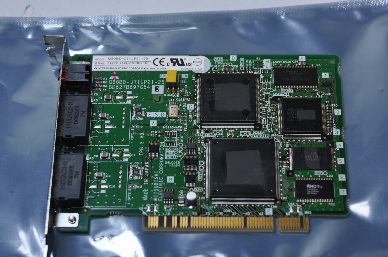 MITSUBISHI Q80BD-J71LP21-25 PCI BOARD MELSEC / By M