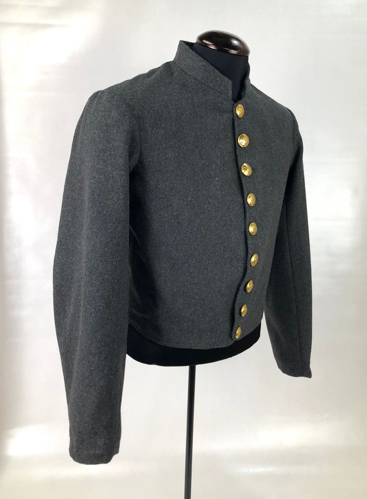 Confederate Richmond Depot Type 3 Jacket of Charcoal Grey Size 48