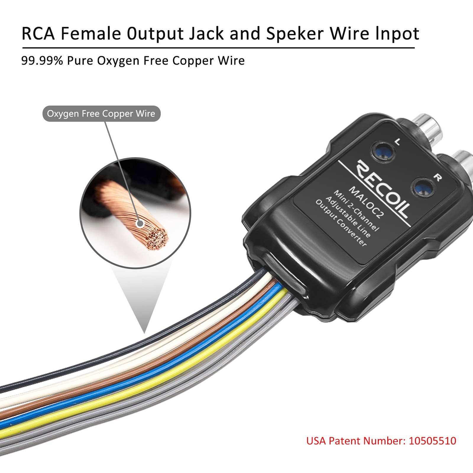RECOIL MALOC2 2-Channel Adjustable Micro Line Output Converter