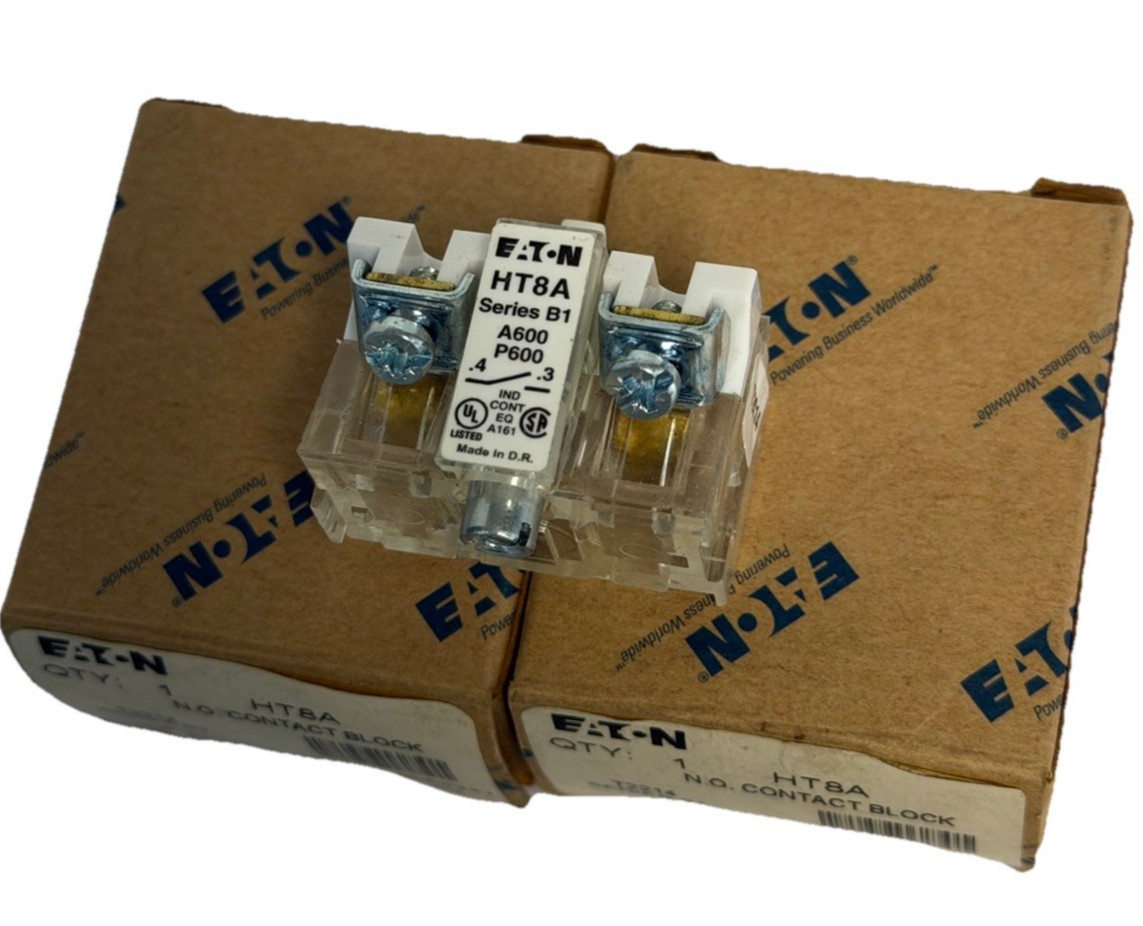 LOT OF 2 NIB EATON HT8A N.O. CONTACT BLOCKS SER. B1