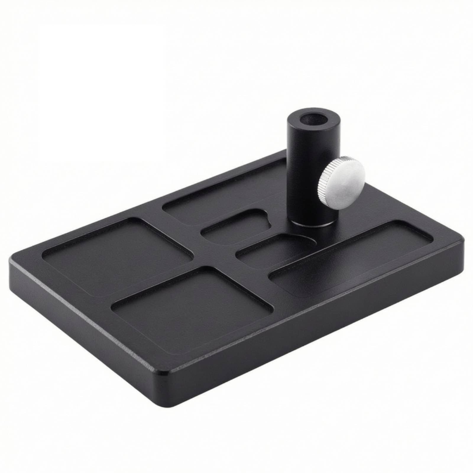 Fly Tying Pedestal Base Slim Pedestal Base with Tool Pockets Non-slipSlip
