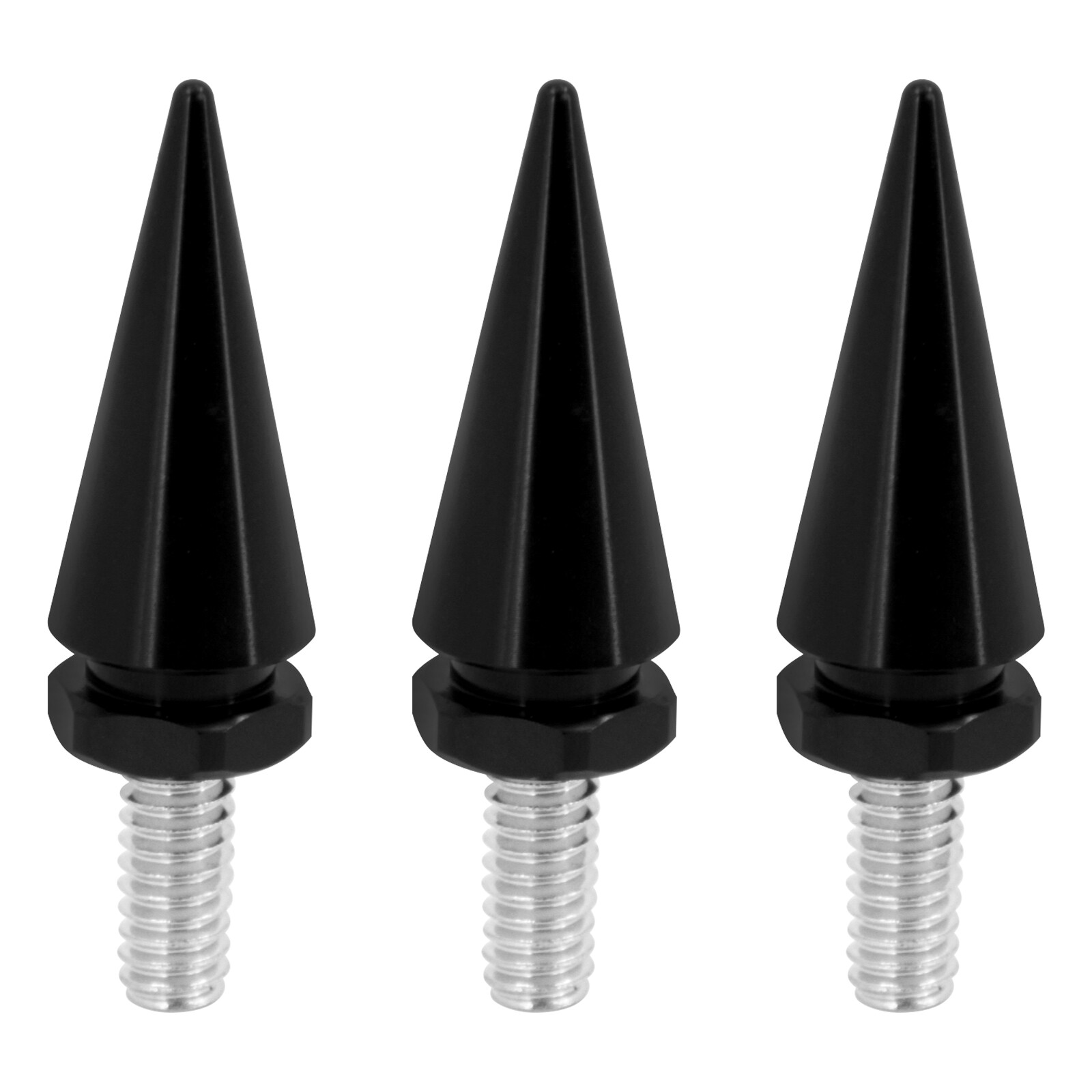 3xImpaler Spike Wind Black Screen Windshield Bolt For Electra Street Glide 96-13