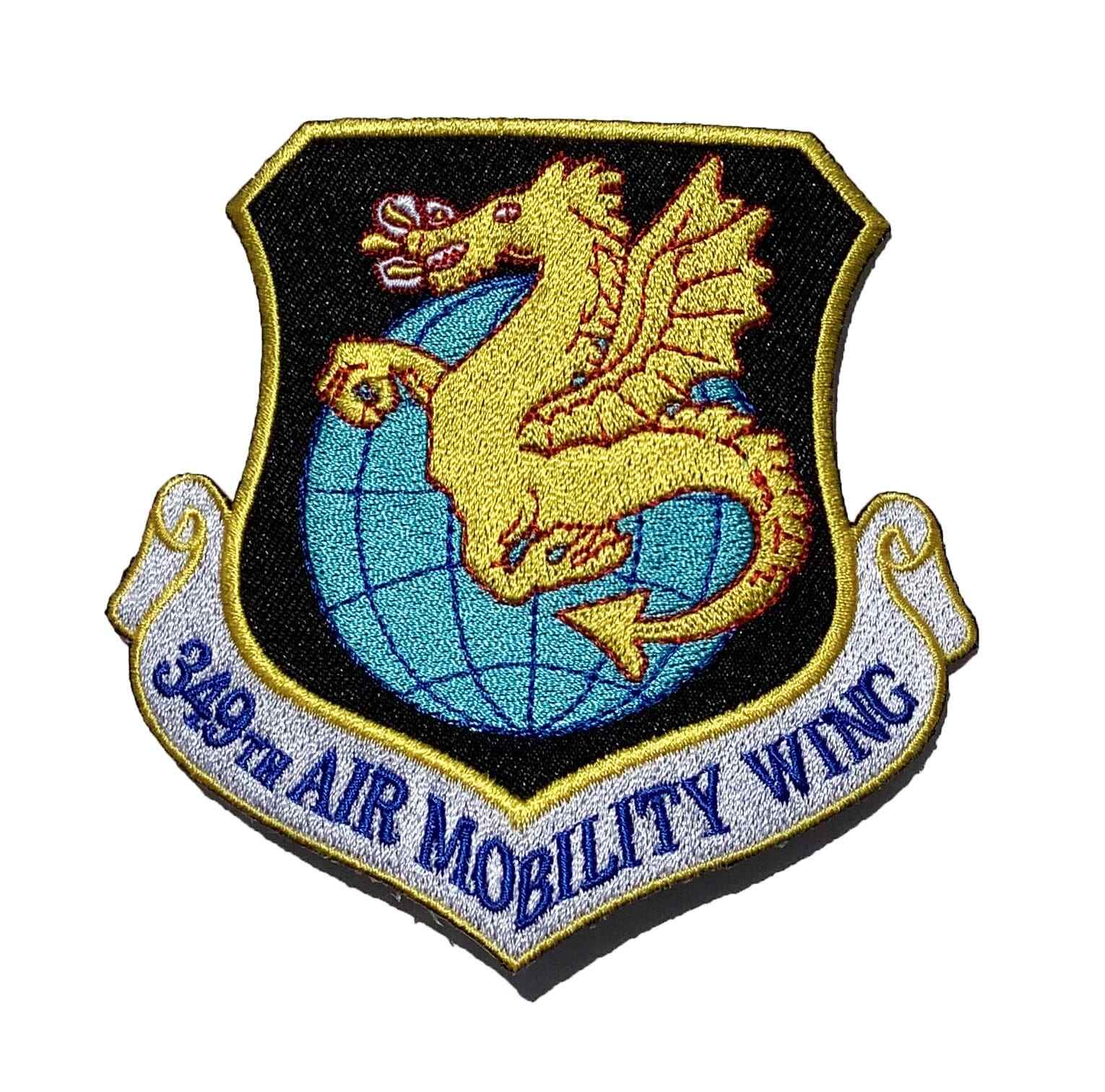 349th Air Mobility Wing Patch – Plastic Backing