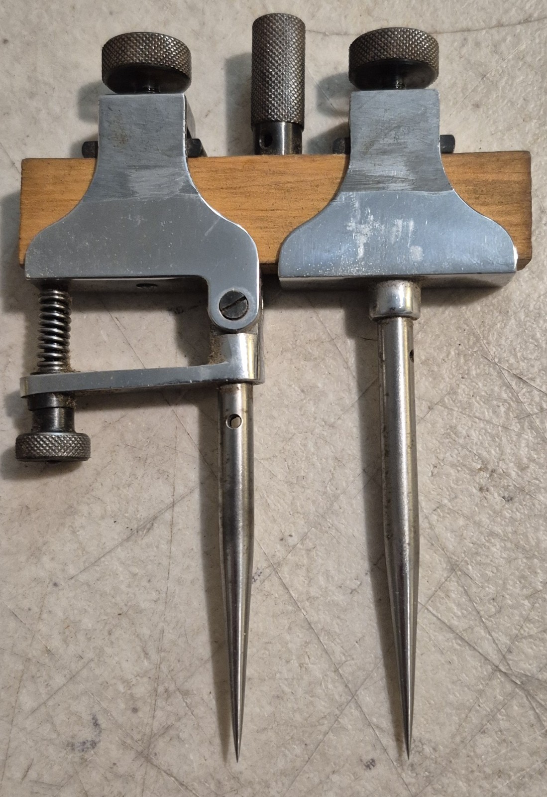 L.S. Starrett 50-A Trammel Points Good Shape USA