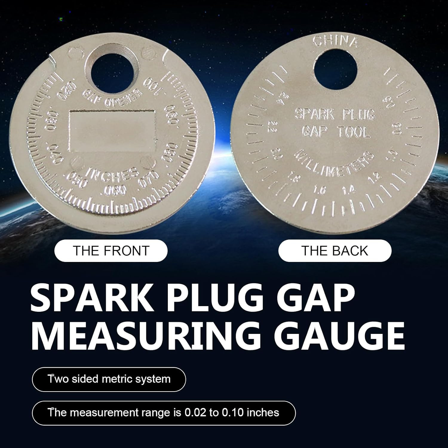 4x Spark Plug Gap Tool Gapper Gauge Universal Car Engine Tuner Mechanic Tool HOT