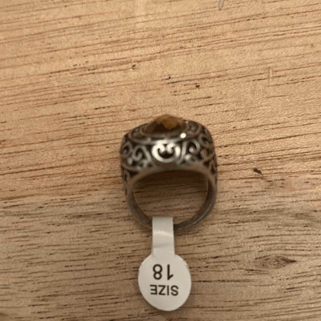NWT gorgeous costume ring silver mite 9 (18)