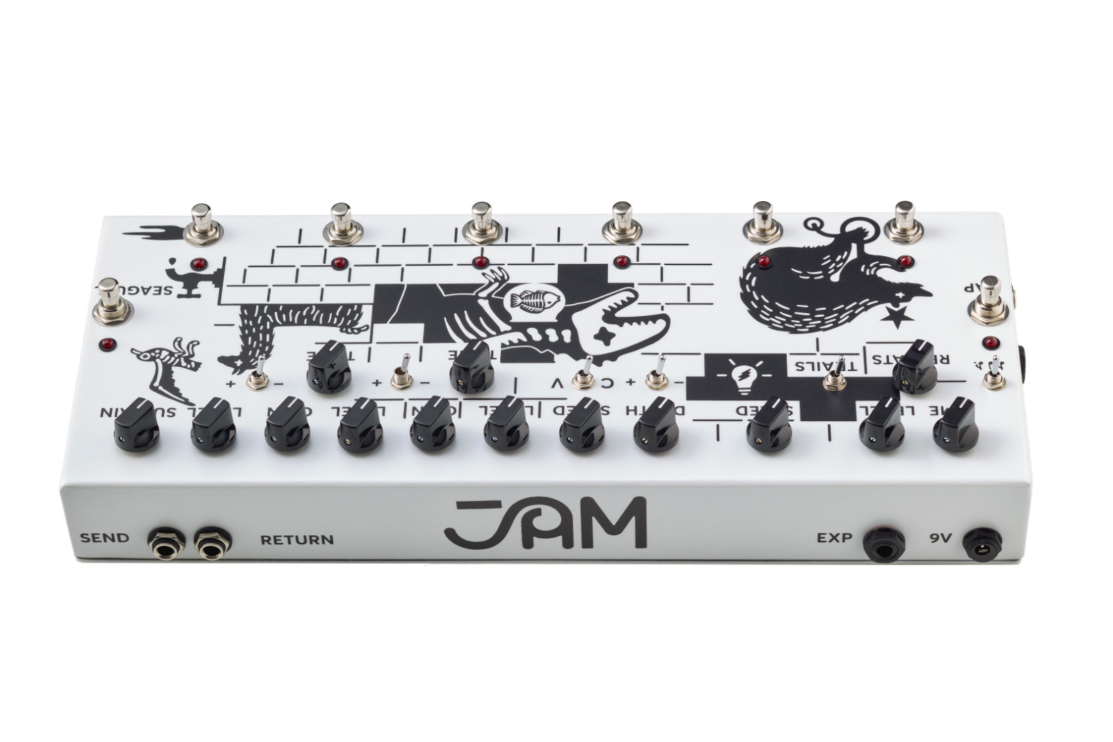 New JAM Pedals Pink Flow Multi Effects Analog Guitar Pedal