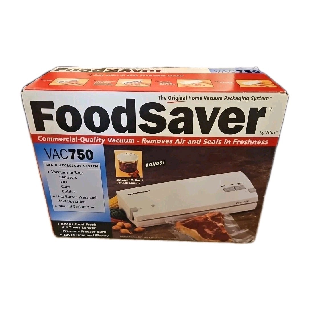 New FoodSaver VAC750 Commercial Quality Vacuum Sealer with Accessories Machine