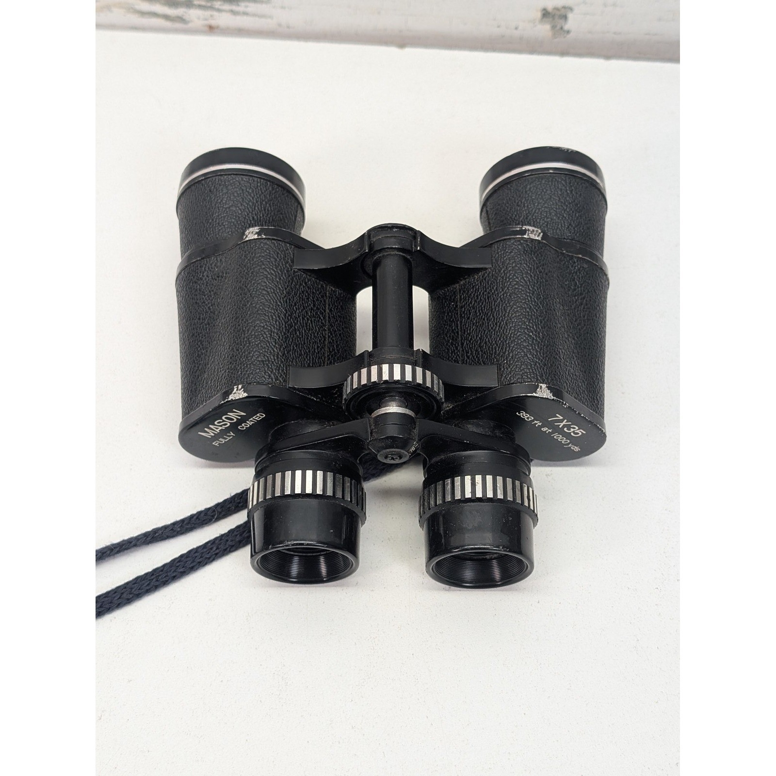 Vintage Mason 7x35 Binoculars Fully Coated Optics 393ft Field w Strap