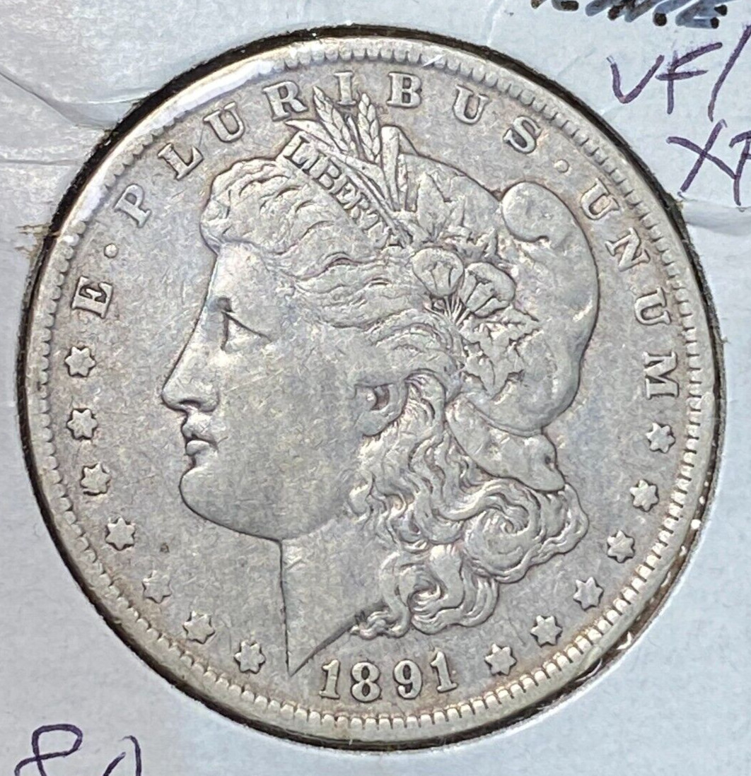 1891-O Morgan Dollar Nice Original VF/XF CHRC