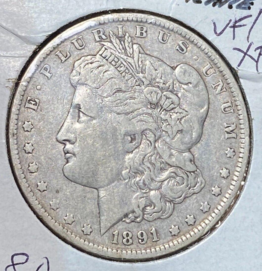 1891-O Morgan Dollar Nice Original VF/XF CHRC