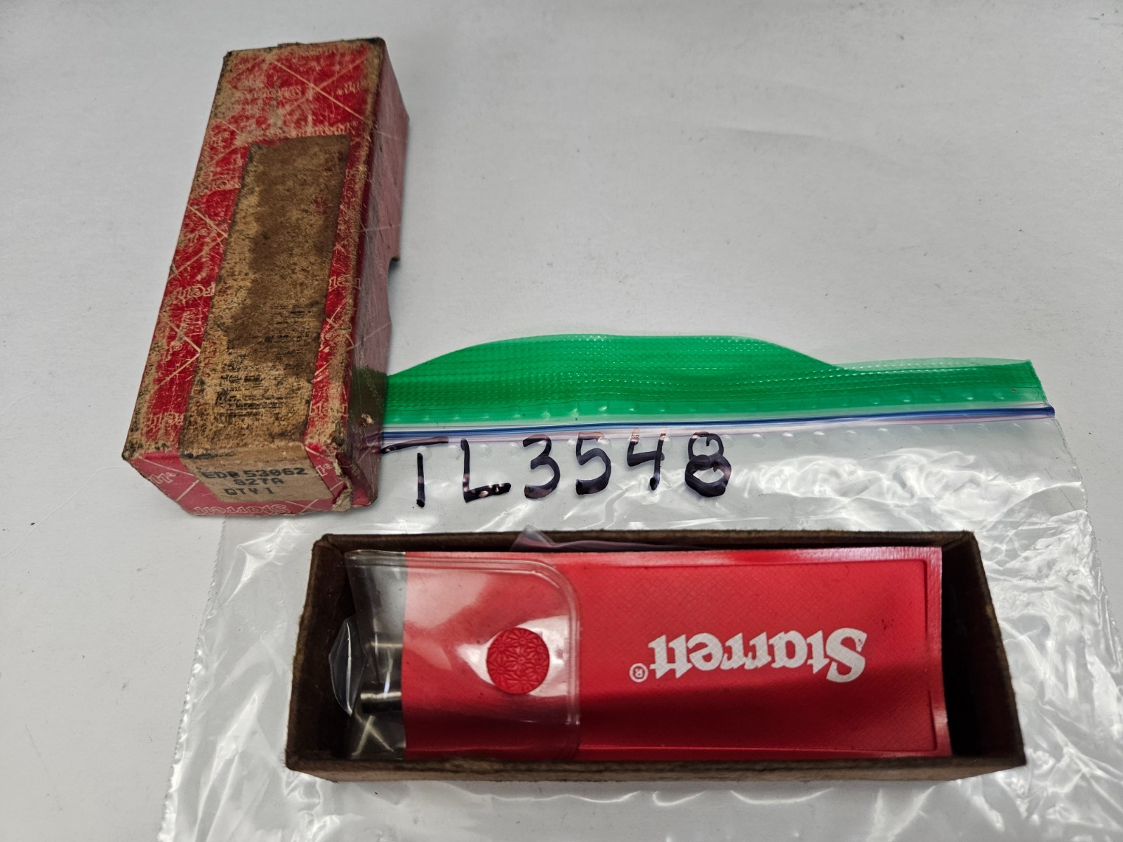 STARRETT #827A 2- EDGE FINDERS IN GOOD CONDITION W/BOX (TL3548)