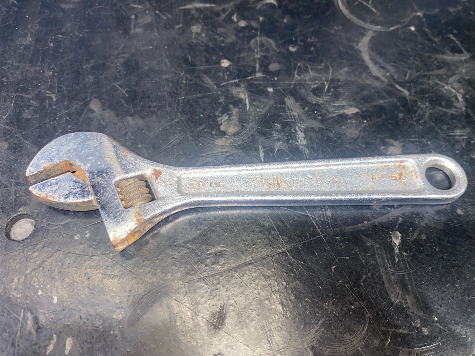 Vintage Williams 6" Inch Adjustable Wrench, AP-6X, USA