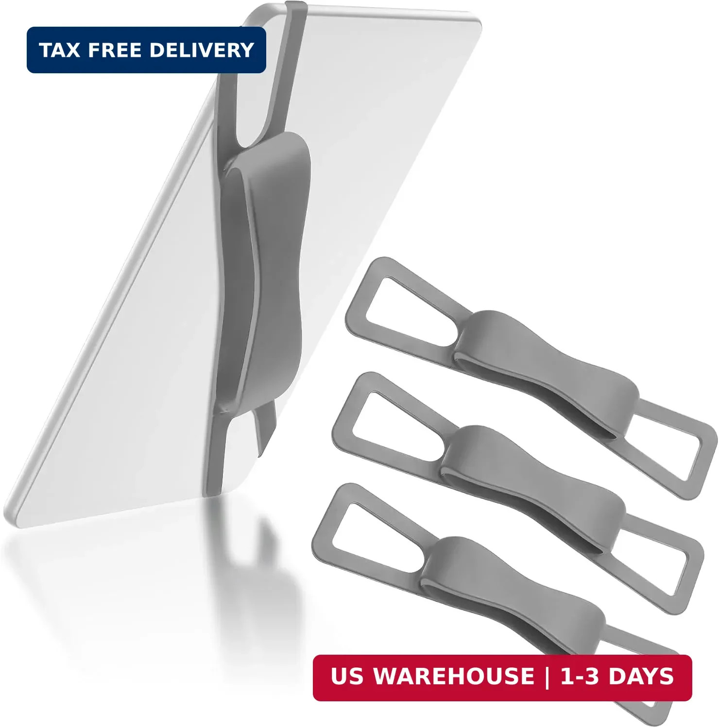 Fotbor 3 Pack Ergonomic Hand Strap for Kindle & Tablets - Lying Reading Essentia