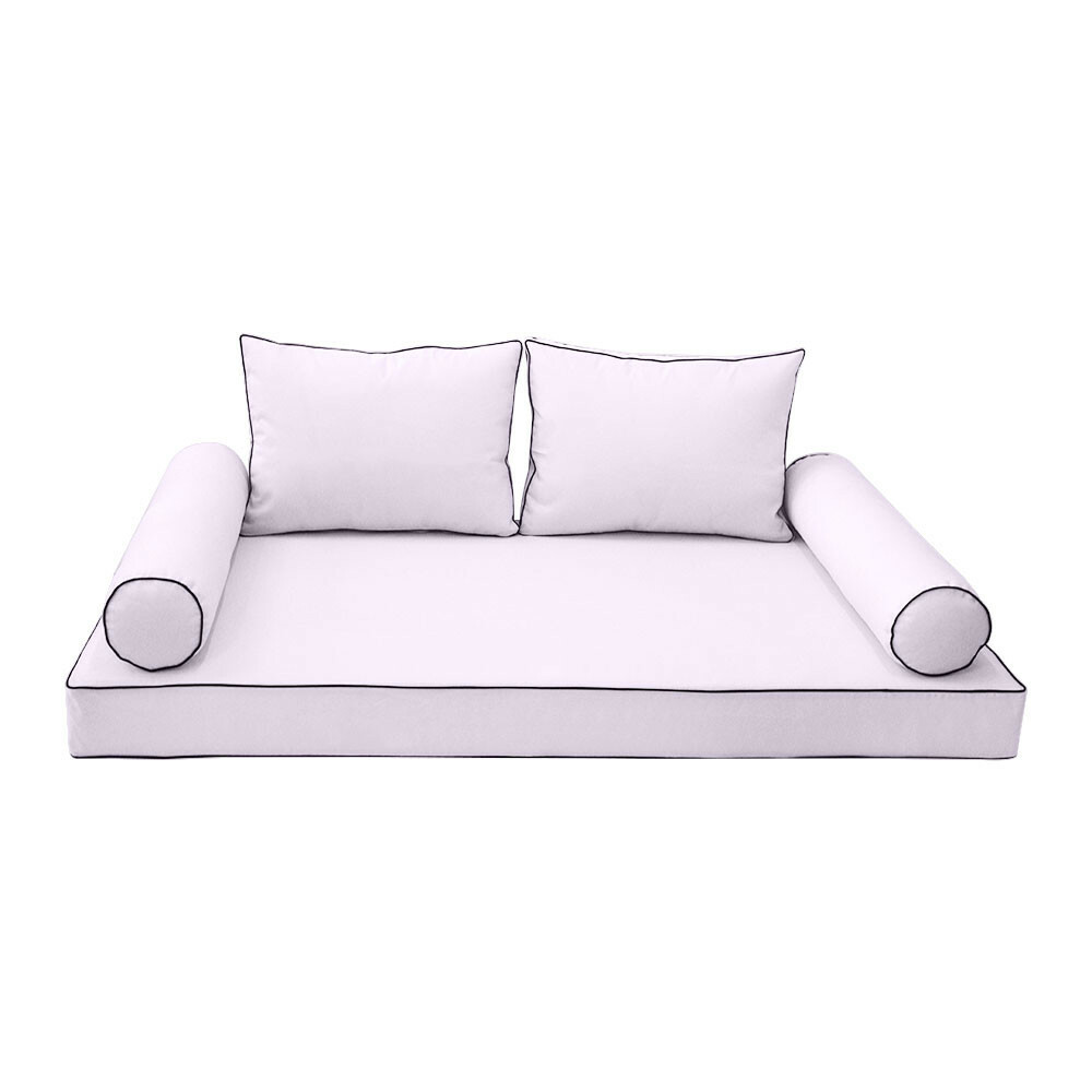 COVER ONLY STYLE 1 Mattress Pillow Daybed Porch Swing Contrast Trim Crib AD107