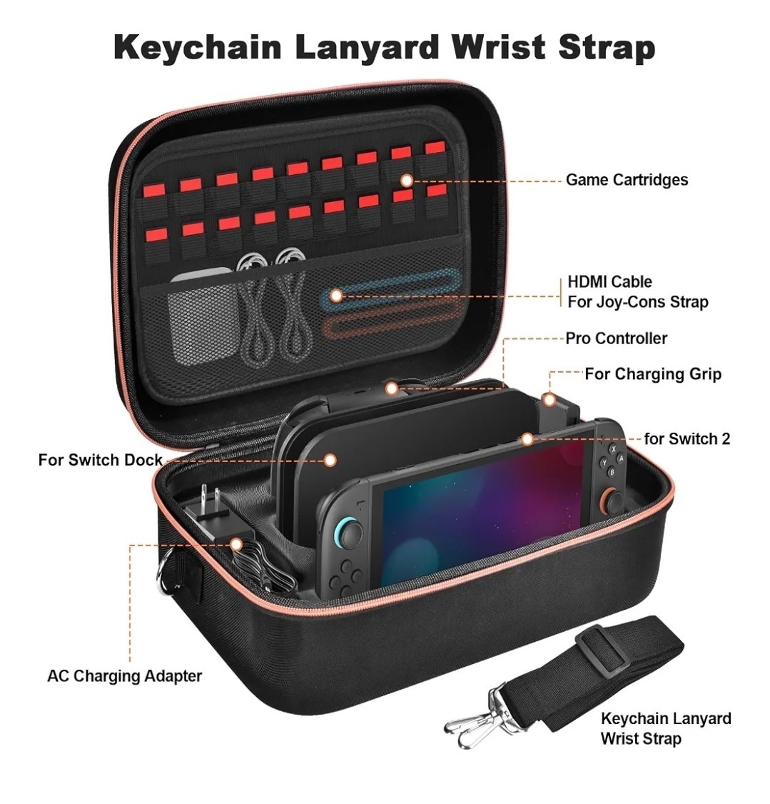 Gorixer Switch 2 Case for Nintendo Switch 2(2025) or 1 and OLED Models(2021)