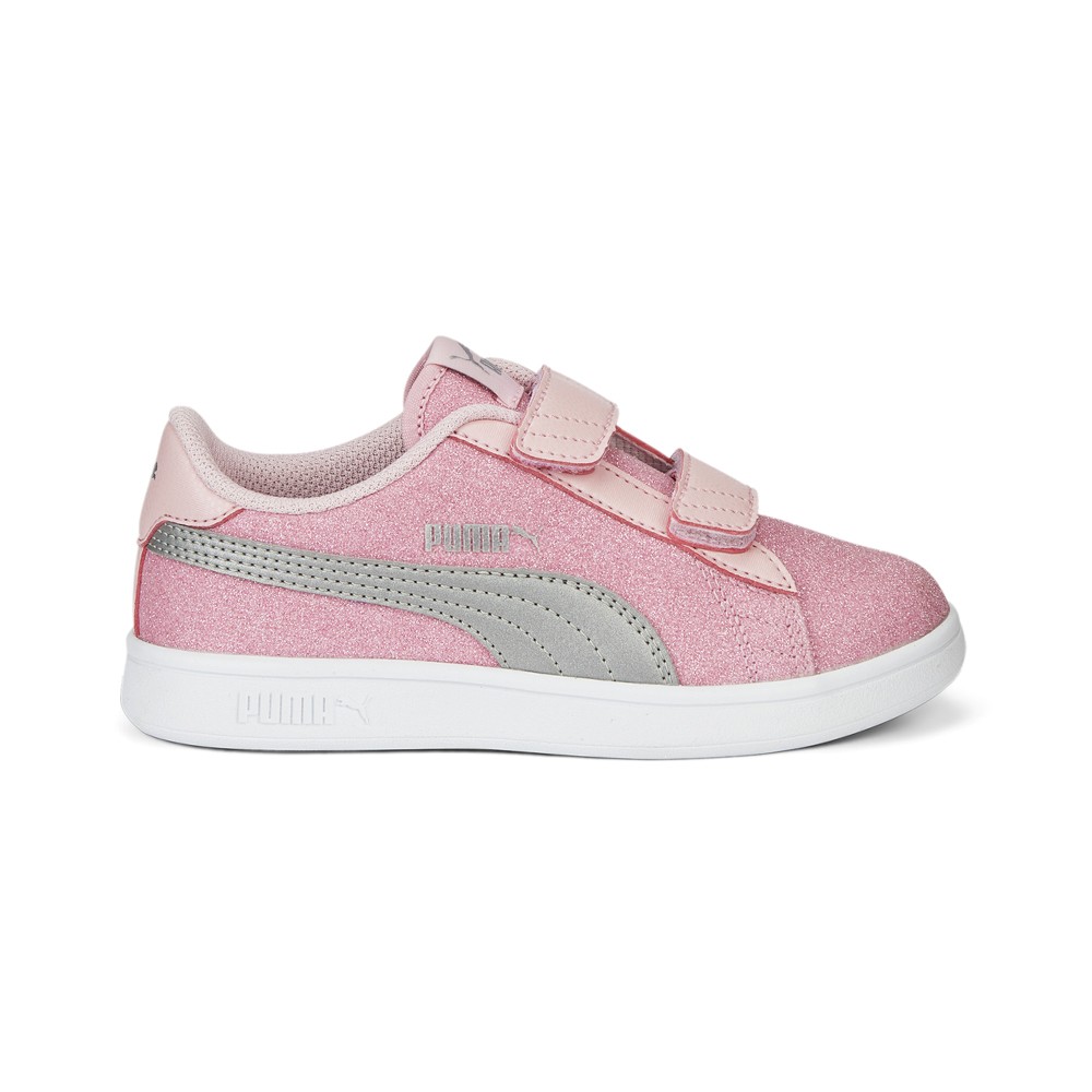 PUMA Smash V2 Glitz Glam V Slip On  Youth Girls Pink Sneakers Casual Shoes 36737