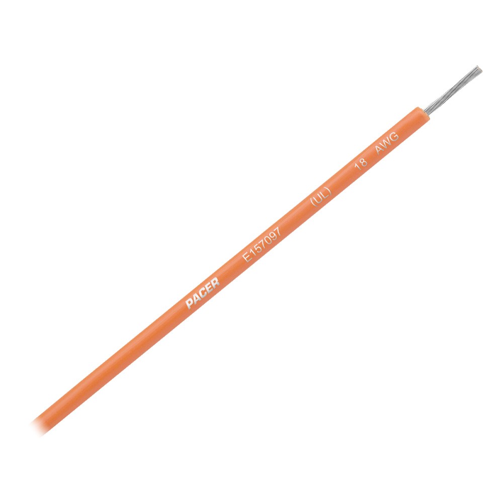 Pacer Orange 18 AWG UL Marine Wire - 35' WUL18OR-35 UPC 0840248214940