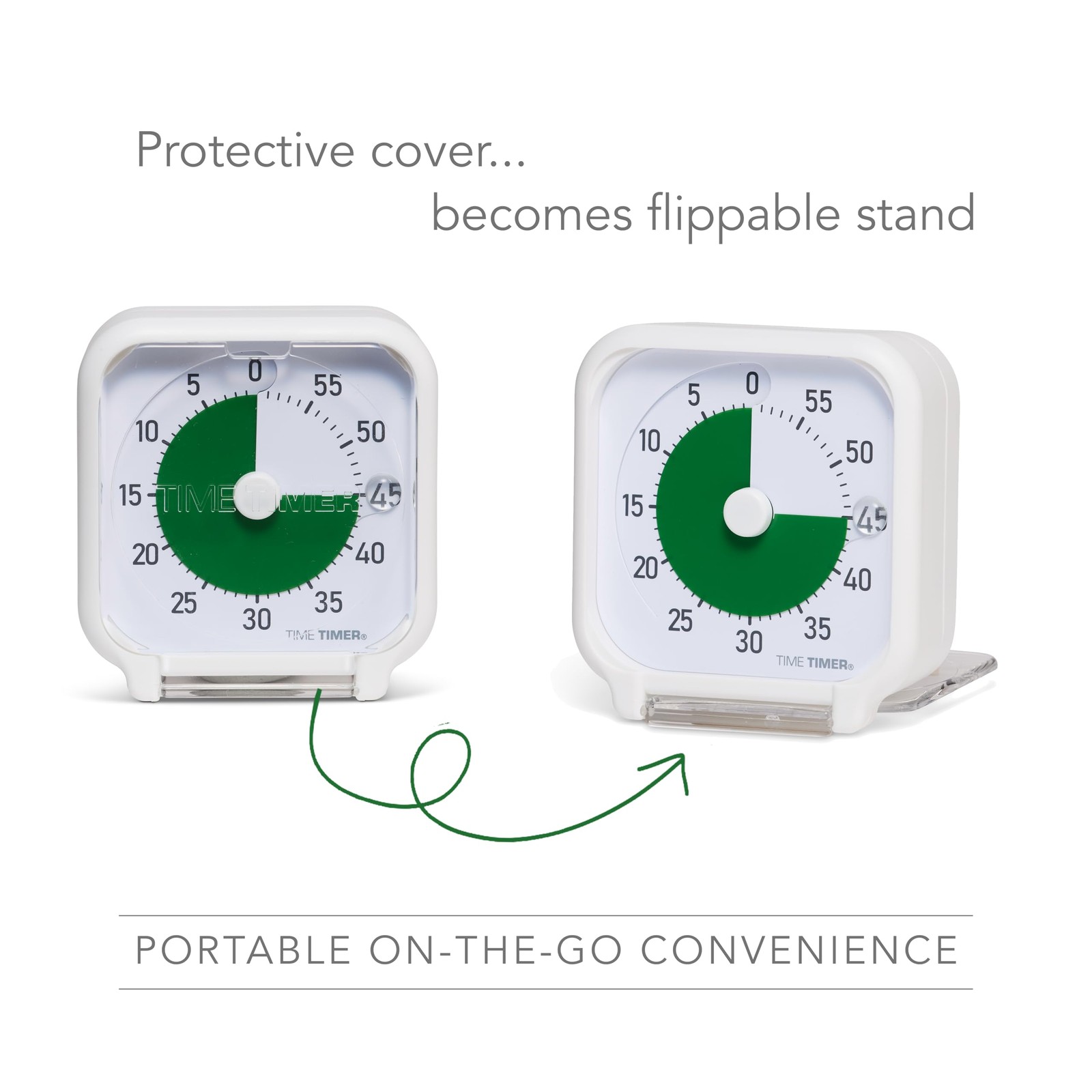 Time Timer 3 Inch Visual Timer – 60-Minute Quiet Portable Countdown Timer for Ki