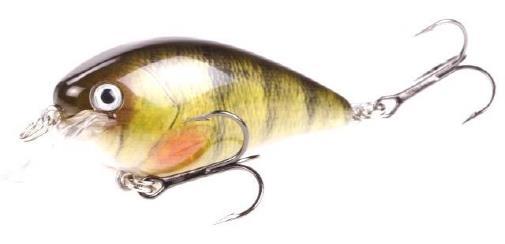 Strike King KVD 1.5 Square Bill Silent Crankbait- Yellow Perch
