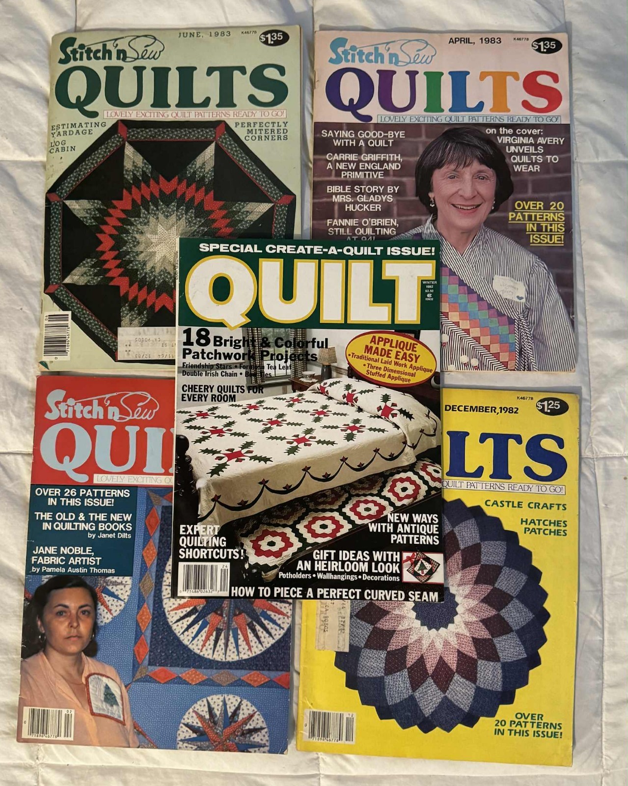 !!*Quilting Pattern Books - Lot Of 5 Books