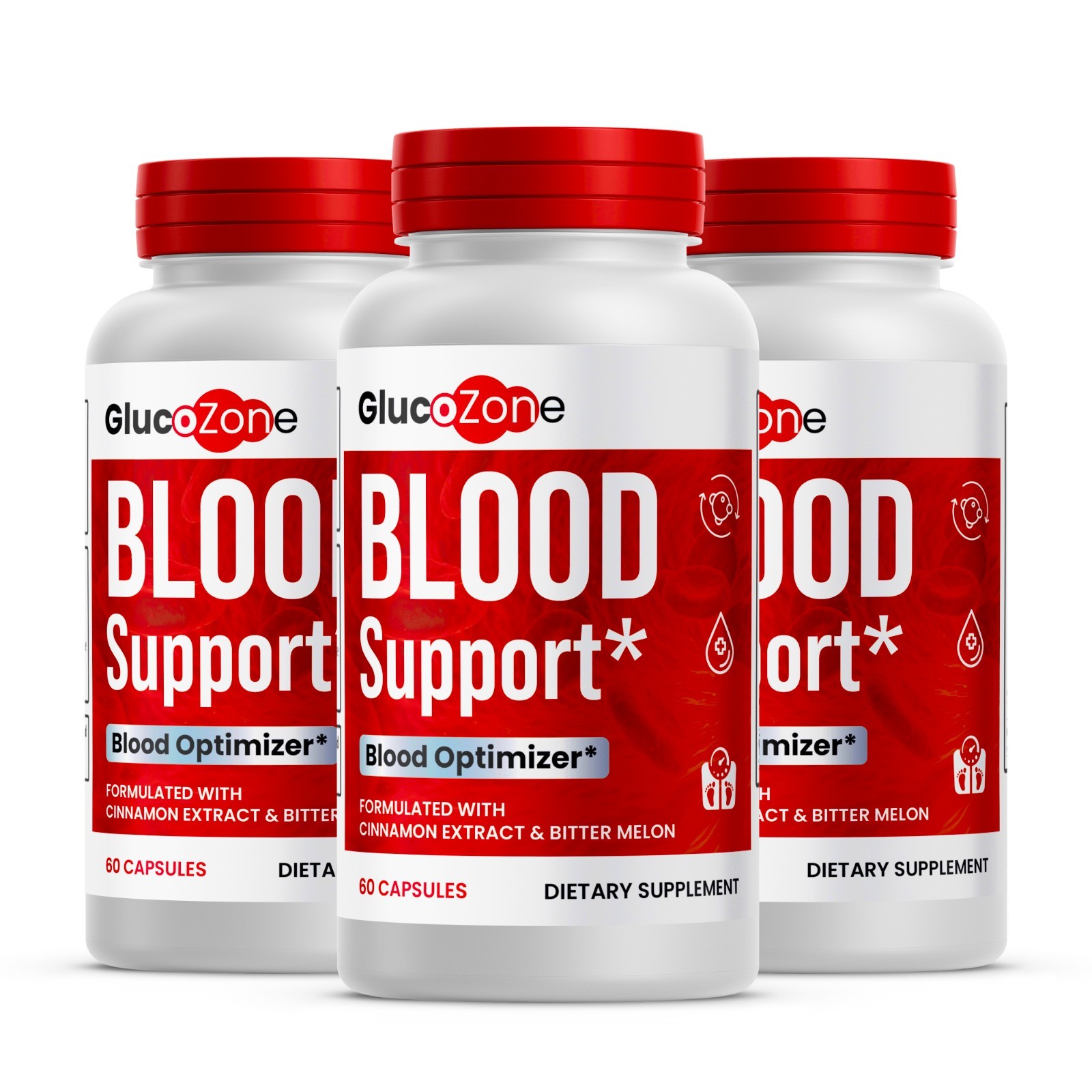 GlucoZone Blood Health Support Dietary Supplement Genuine Gluco Zone 180 Capsule