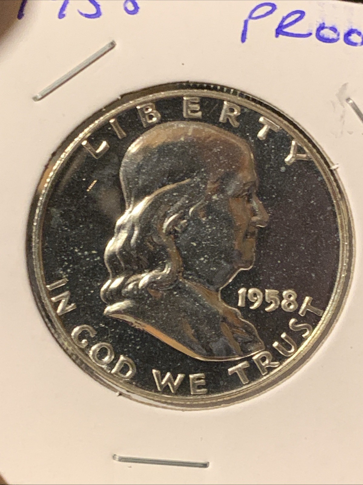 1958 Proof Franklin Silver Half Dollar 50c GEM Proof