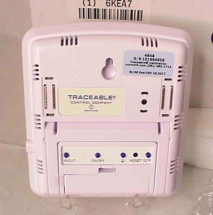 4648 Vaccine Thermometer Control Traceable Jumbo Display