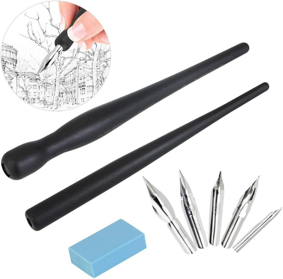 1 Set Manga Cartoon Comic Book Drawing Painting Kit Tool Nib Pen Set