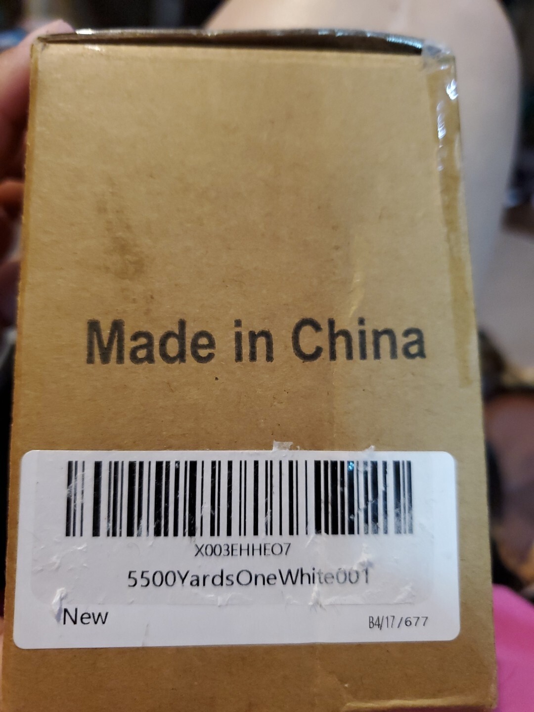 Simthread Embroidery Thread 5500 Yards White 001, 40wt 100% Polyester for...