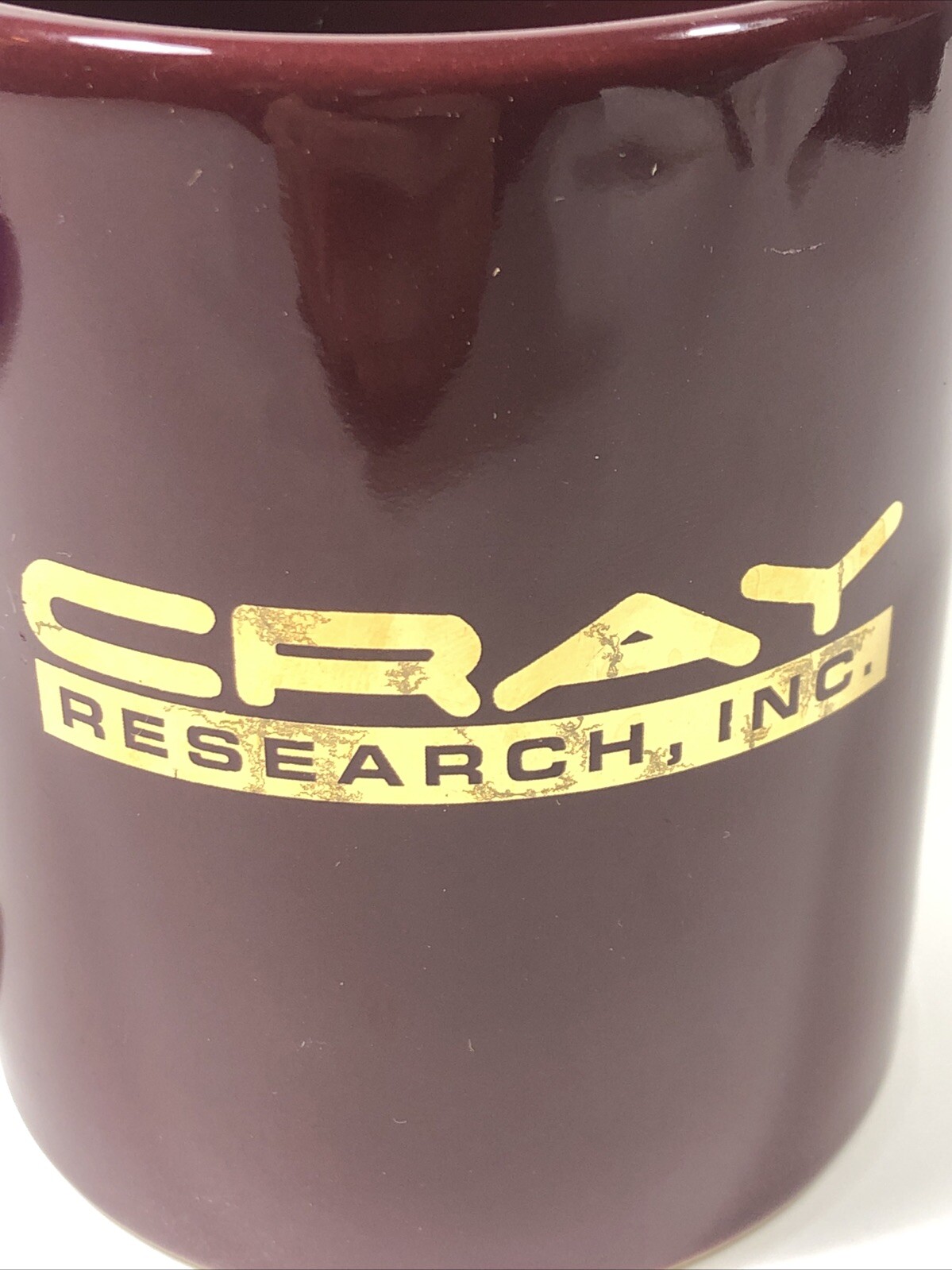 Cray Research Inc. Supercomputer Coffee Mug D Red Ceramic Recycling Award