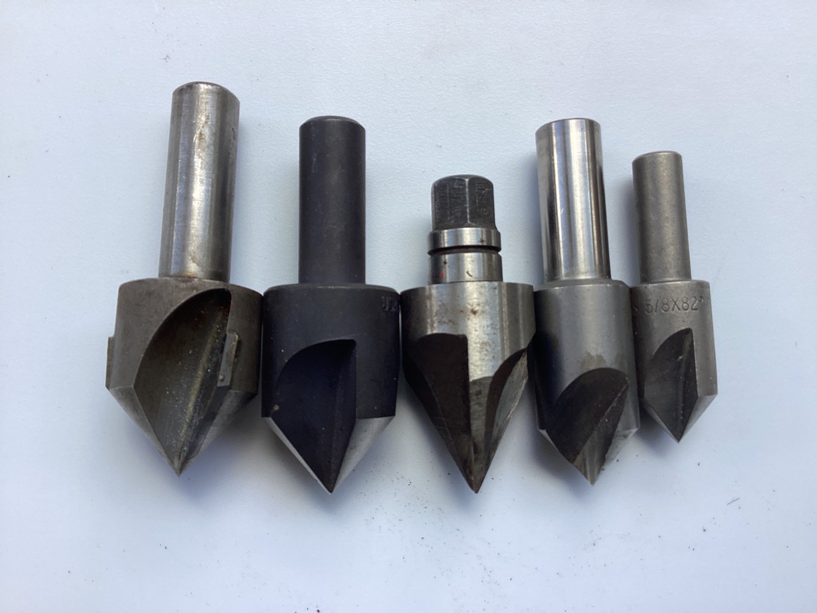 5 Machinist Countersink Bits 5/8” 3/4”  & 1”