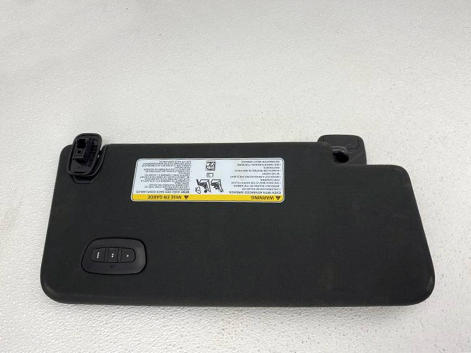 2019-2024 Dodge Ram 1500 Pickup Left Driver Sun Visor Illuminated Black